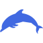 royal blue dolphin icon