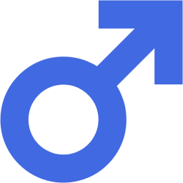 Royal blue male 2 icon - Free royal blue gender icons