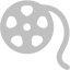 silver film reel icon