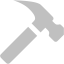 silver hammer icon