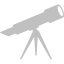 silver telescope icon