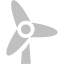 silver wind turbine icon