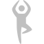 silver yoga icon