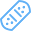 tropical blue bandage icon