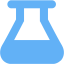 tropical blue beaker icon