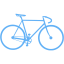 tropical blue bike icon