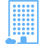 tropical blue building icon