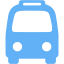 tropical blue bus 3 icon