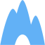 tropical blue cave icon