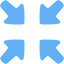 tropical blue collapse icon