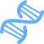 tropical blue dna helix icon