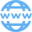 tropical blue domain icon