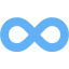 tropical blue infinity icon