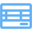 tropical blue invoice icon