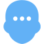 tropical blue neutral dicision icon