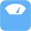 tropical blue scale icon