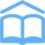 tropical blue school icon