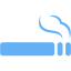 tropical blue smoking icon