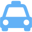 tropical blue taxi icon