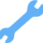 tropical blue wrench 2 icon