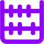 violet abacus icon