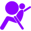 violet airbag icon