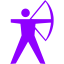 violet archery icon