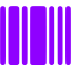 violet barcode icon