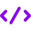 violet code icon