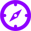 violet compass icon