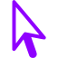 violet cursor 2 icon