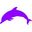 violet dolphin icon