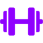 violet dumbbell icon