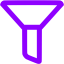 violet empty filter icon