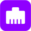 violet ethernet on icon