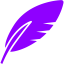 violet feather icon