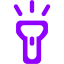 violet flashlight icon