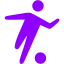 violet football icon