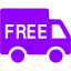 violet free shipping icon