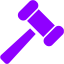 violet gavel icon