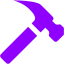 violet hammer icon