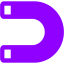 violet magnet icon