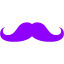 violet mustache 2 icon