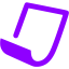 violet paper icon