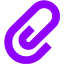 violet paperclip icon