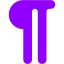 violet pi icon