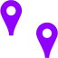 violet point objects icon