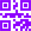 violet qr code icon