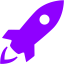 violet rocket icon