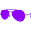 violet sunglasses icon